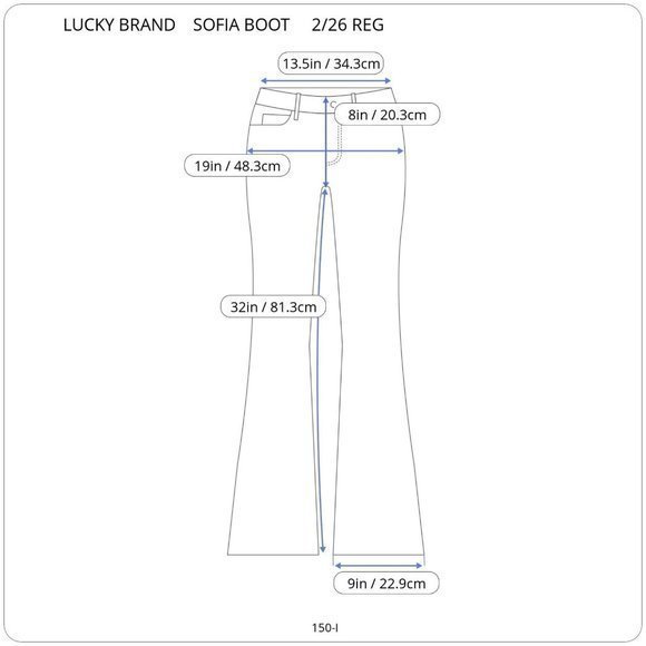 Lucky Brand Sofia Boot Jeans‎ Stretch Dark 2 26 Regular - Picture 3 of 9